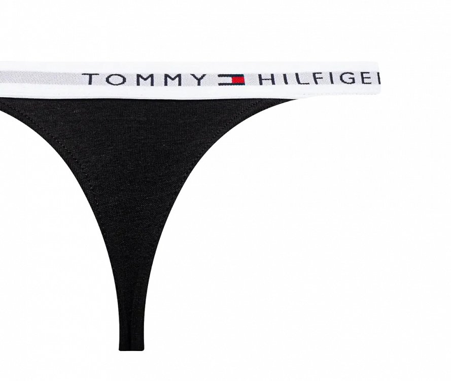 Tommy Hilfiger Σετ 3 Στρίνγκ Τάνγκα UW0UW05757 0WA Γκρι/Μαύρο/Λευκό