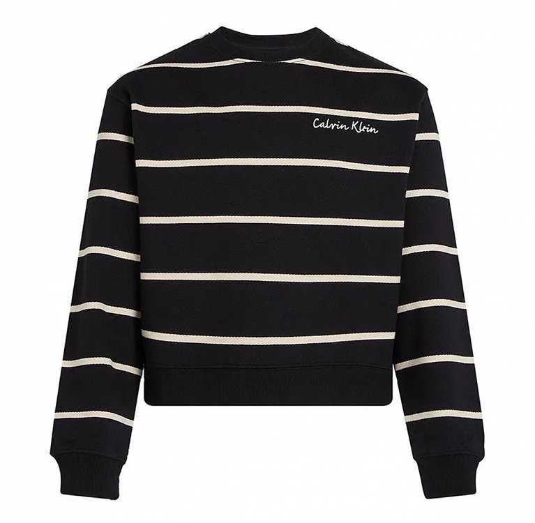 Calvin Klein Παιδική βαμβακερή μπλούζα IG0IG02751 0AP Μαύρο