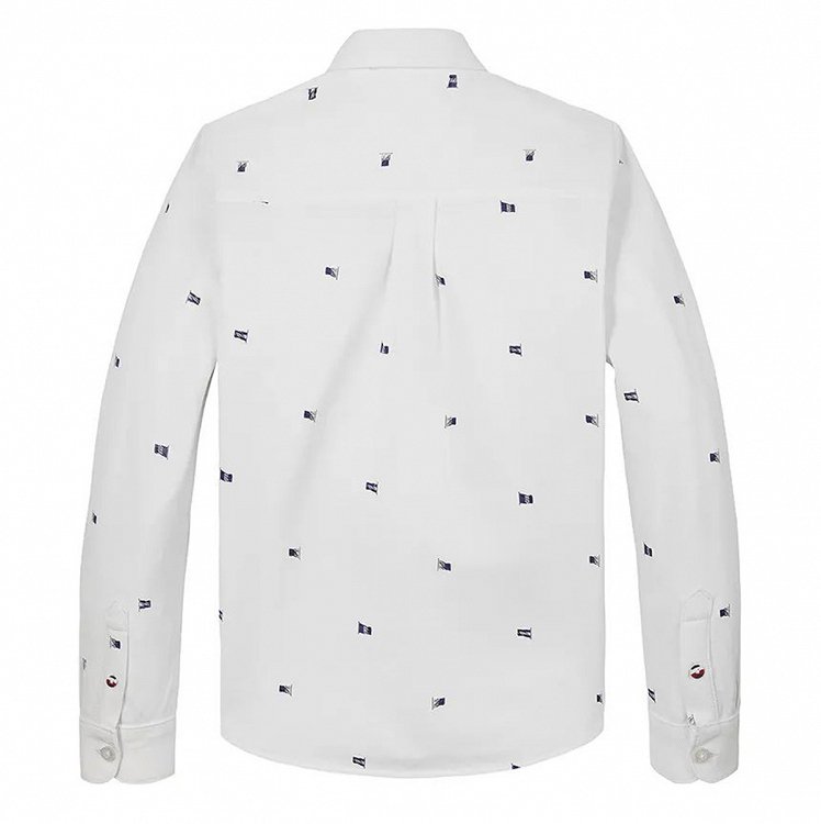 Tommy Hilfiger Παιδικό Πουκάμισο Για Αγόρια KB0KB09594 YBR Λευκό