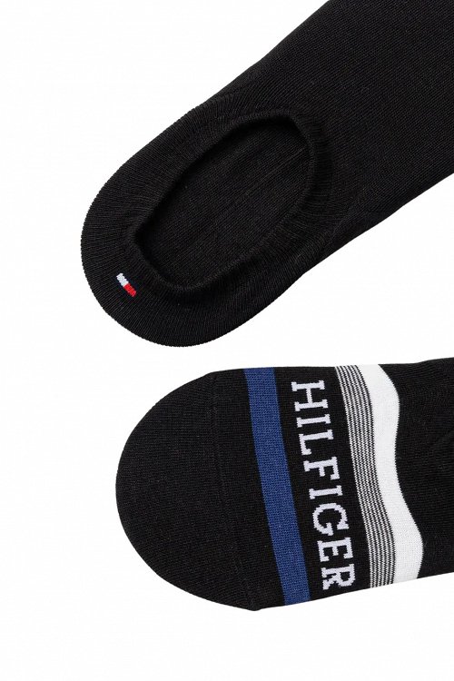 Tommy Hilfiger Σετ 2 Ζευγάρια Κοντές Κάλτσες 701232938 003 Μαύρο