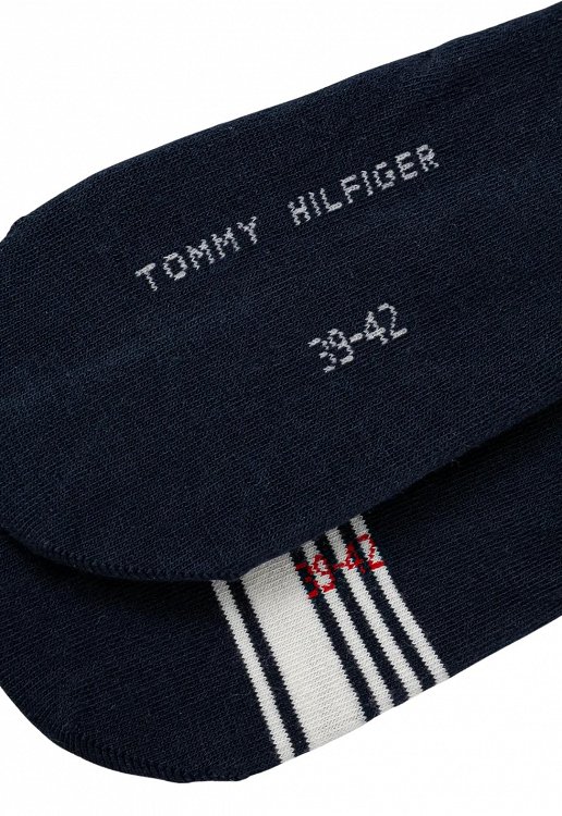 Tommy Hilfiger Σετ 2 Ζευγάρια Κοντές Κάλτσες 701232940 001 Μπλε/Μπλε