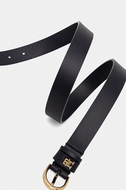 Tommy Hilfiger Γυναικεία Δερμάτινη Ζώνη Essential Effortless 2.5 AW0AW16836 DW6 Μπλε