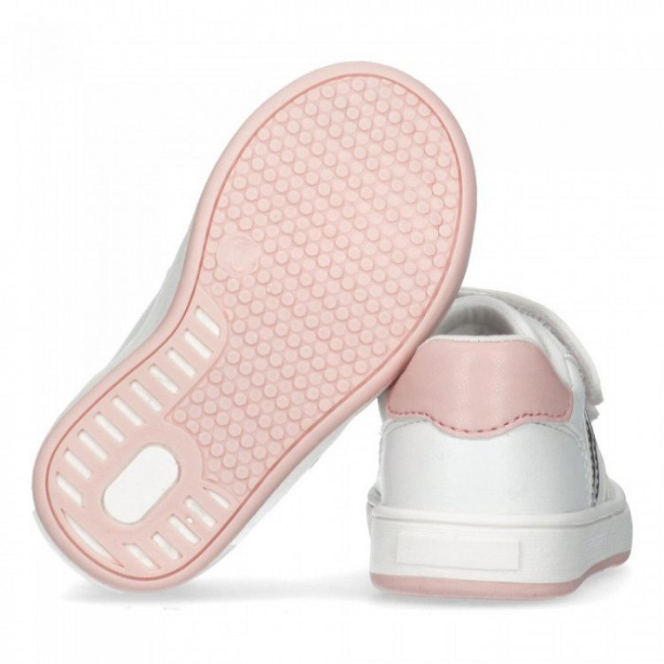 Tommy Hilfiger Kids Flag Low Cut Velcro Sneaker T1A9-32957-1355 X134 Λευκό/Ροζ