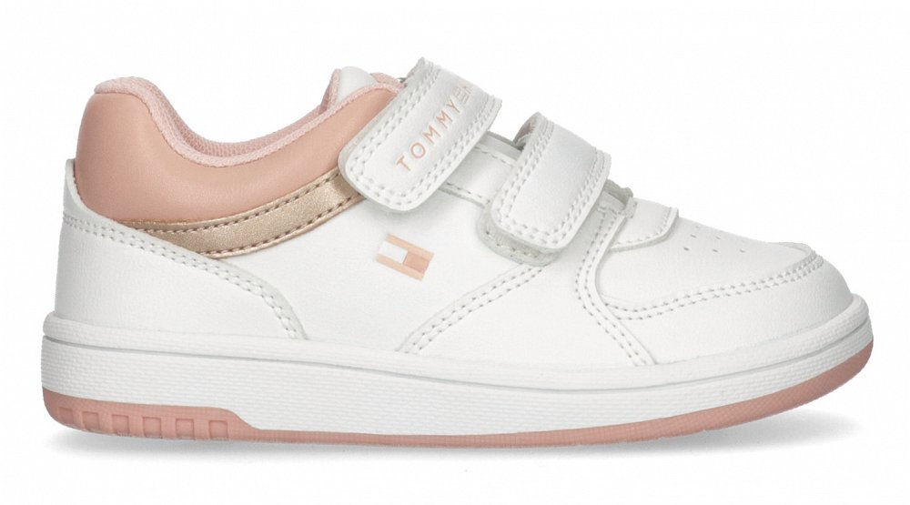 Tommy Hilfiger Kids Low Cut Velcro Sneaker T1A9-33520-1351 X134 Λευκό