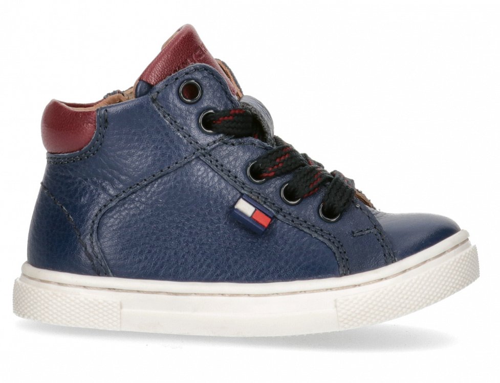 Tommy Hilfiger Kids Δερμάτινο Μποτάκι T1X9-33623-0092 X663 Μπλε