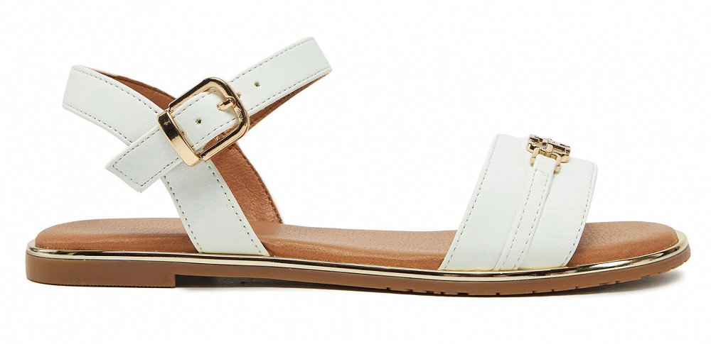 Tommy Hilfiger Flat Πέδιλο T3A2-33778-0326 100 Λευκό