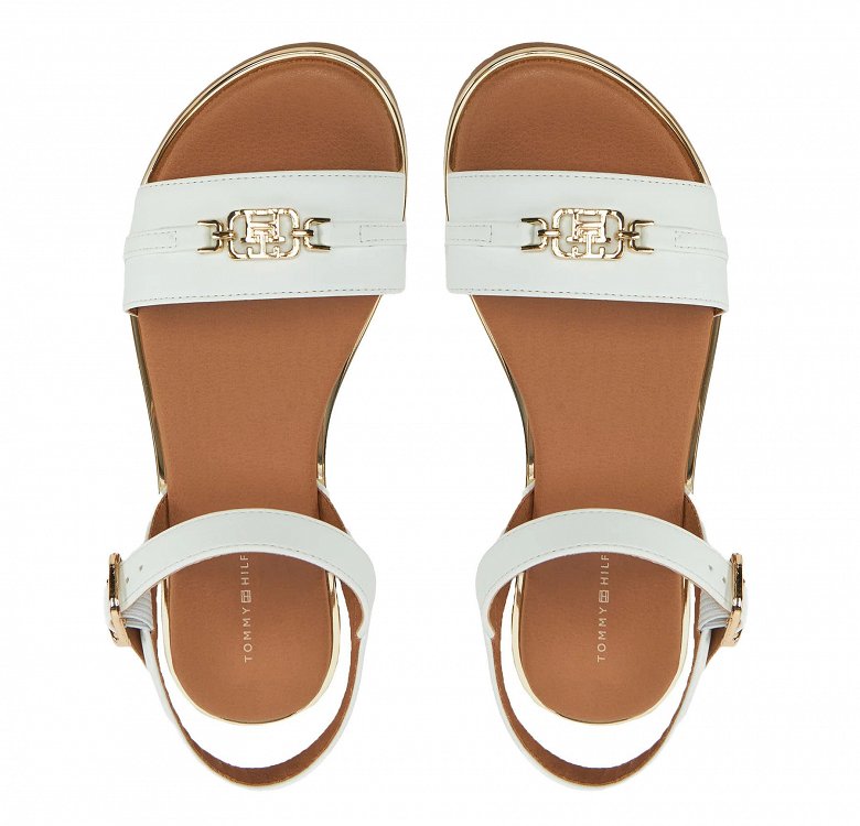 Tommy Hilfiger Flat Πέδιλο T3A2-33778-0326 100 Λευκό