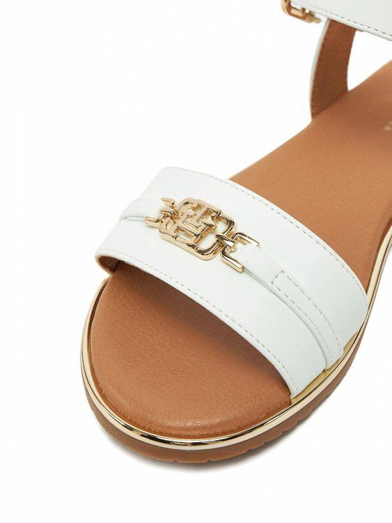 Tommy Hilfiger Flat Πέδιλο T3A2-33778-0326 100 Λευκό