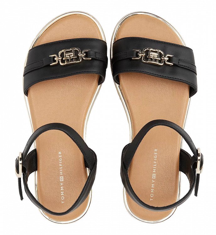 Tommy Hilfiger Flat Πέδιλο T3A2-33778-0326 999 Μαύρο