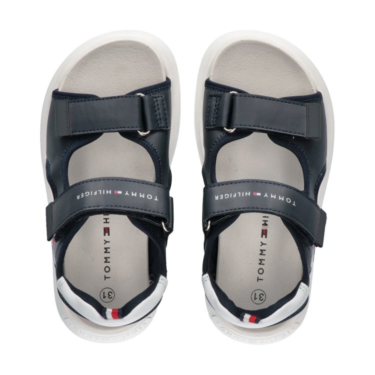Tommy Hilfiger Kids Flag Velcro Sandal T3B2-32906-1355 800 Blue