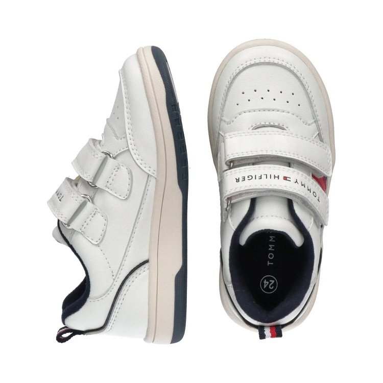Tommy Hilfiger Kids Low Top Velcro Sneakers T3B9-33101-1355 530 Off White