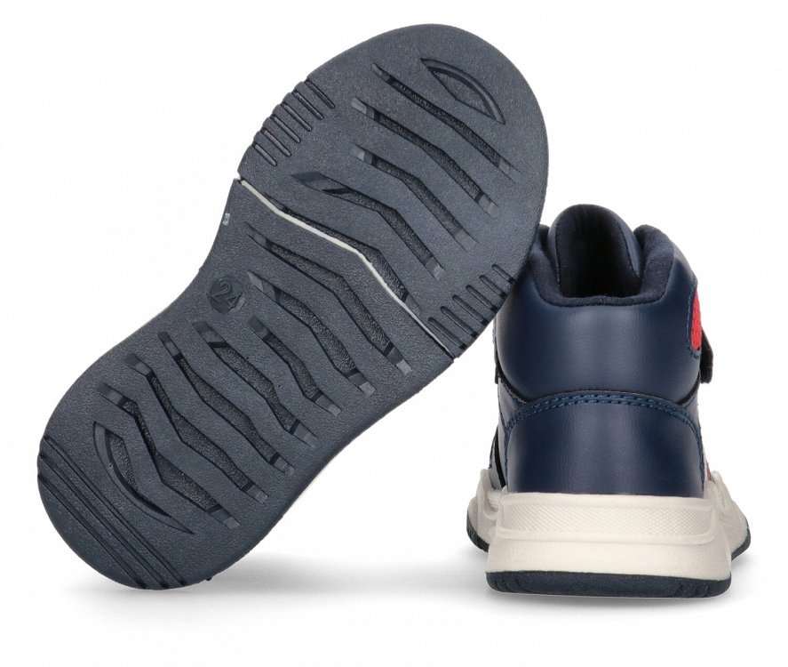 Tommy Hilfiger High Top Lace-Up/Velcro Sneaker T3B9-33107-1355 800 Μπλε