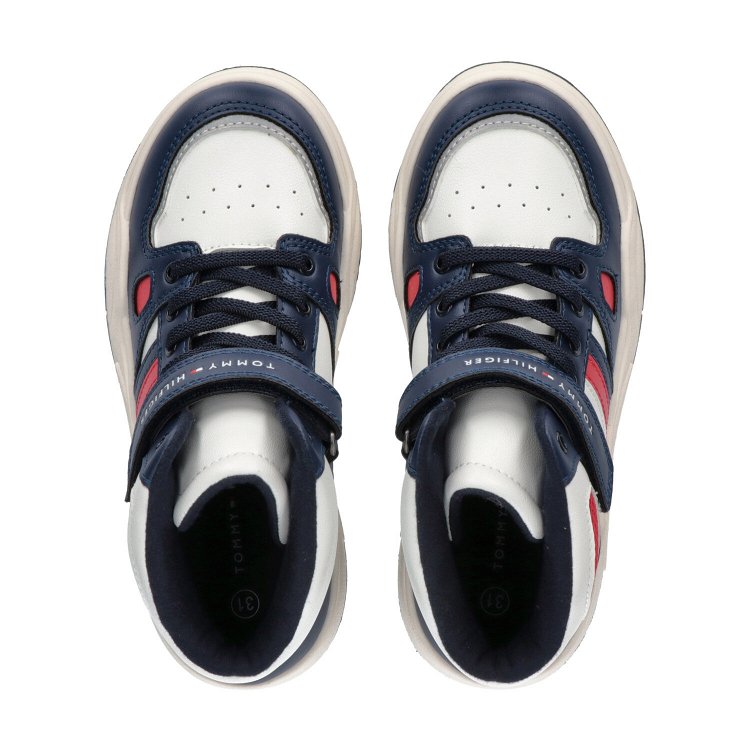 Tommy Hilfiger High Top Lace-Up/Velcro Sneaker T3B9-33108-1355 Y859 Μπλέ