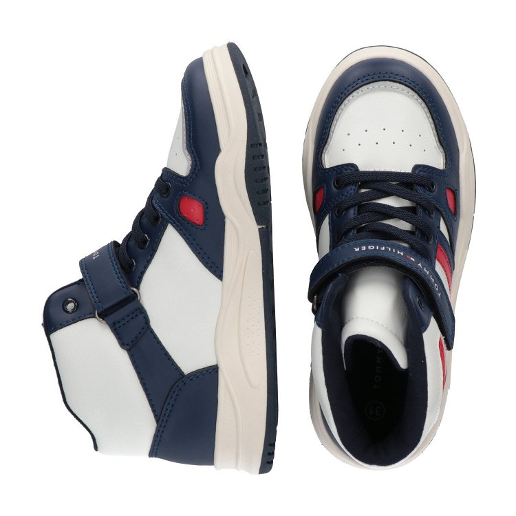 Tommy Hilfiger High Top Lace-Up/Velcro Sneaker T3B9-33108-1355 Y859 Μπλέ