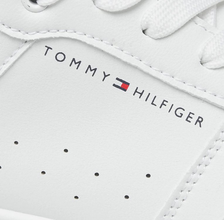 Tommy Hilfiger High Top Lace Sneaker T3X9-33122-1355 530 White