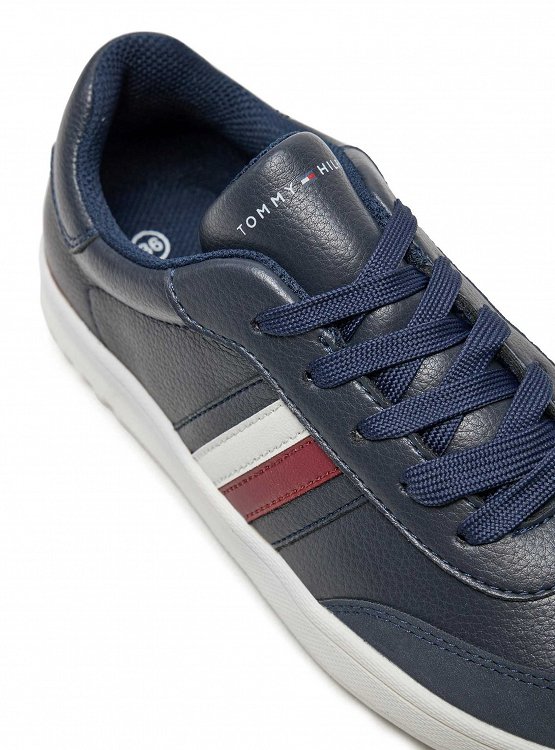 Tommy Hilfiger Stripes Low Cut Lace-Up Sneaker T3X9-33645-1269 800 Μπλε
