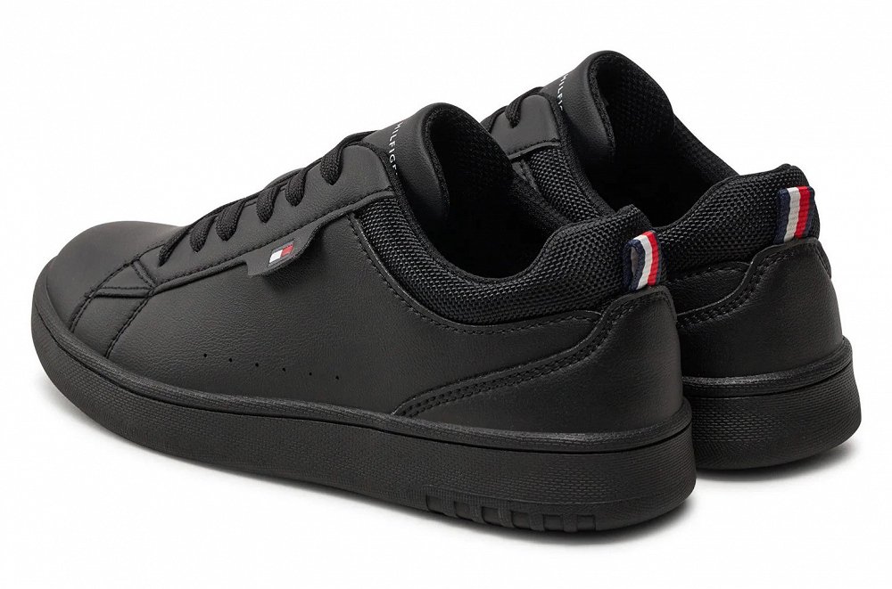 Tommy Hilfiger Low Cut Lace-Up Sneaker T3X9-33646-1452 999 Μαύρο