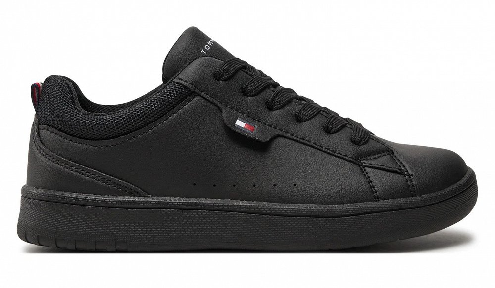 Tommy Hilfiger Low Cut Lace-Up Sneaker T3X9-33646-1452 999 Μαύρο