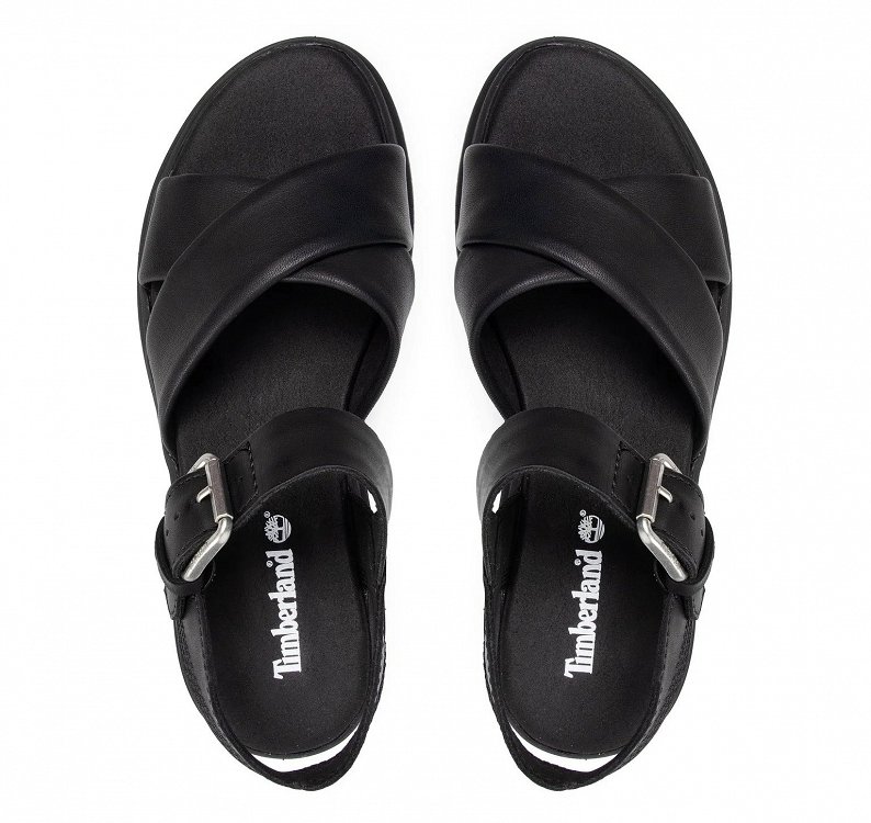 Timberland London Vibe Ankle Strap Sandal A2QVJ 015 Μαύρο