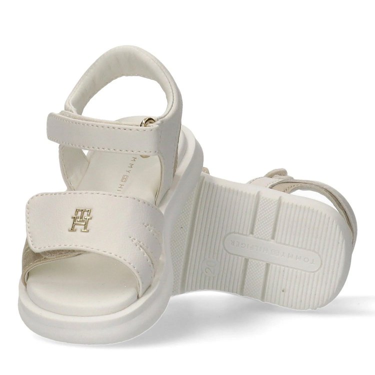 Tommy Hilfiger Kids Πέδιλο Για Κορίτσια T1A2-34274-0326 Λευκό/Χρυσό