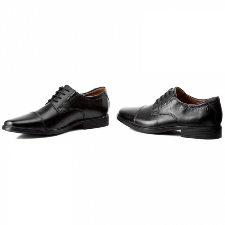 Clarks Tilden Cap 26110309 Black Leather