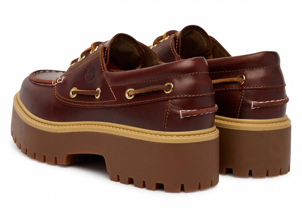 Timberland Γυναικεία Loafers Stone Street Boat TB0A2QDMD571 Καφέ