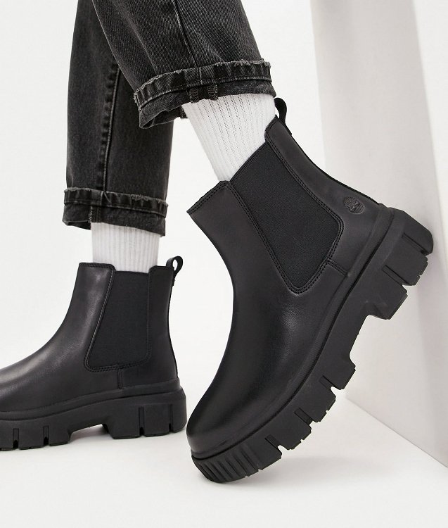 Timberland Γυναικείο Μποτάκι Greyfield Chelsea A5ZCG 001 Μαύρο