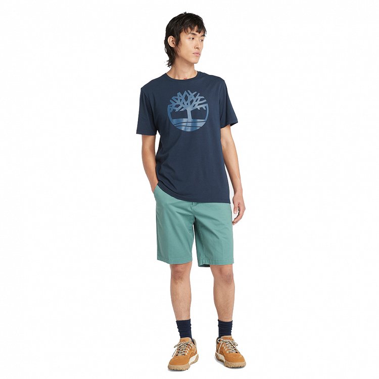 Timbeland Tree Logo Short Sleeve A2C2R Z02 Μπλε