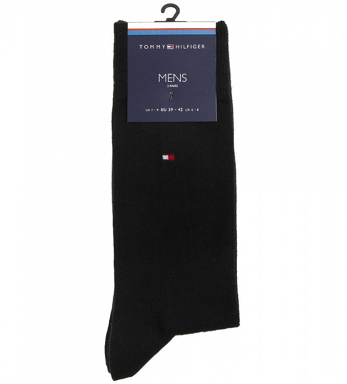 Tommy Hilfiger Σετ 2 Ζευγάρια Ανδρικές Κάλτσες 371111 200 Black