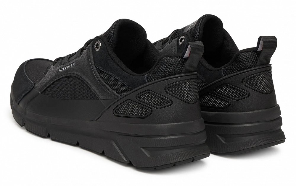 Tommy Hilfiger Ανδρικό Sneaker Comfort Run Outdoor FM0FM05639 BDS Μαύρο