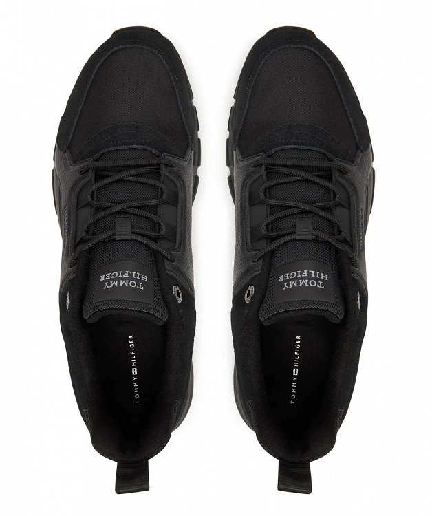 Tommy Hilfiger Ανδρικό Sneaker Comfort Run Outdoor FM0FM05639 BDS Μαύρο