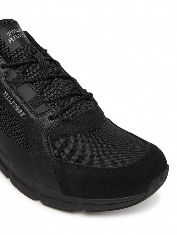 Tommy Hilfiger Ανδρικό Sneaker Comfort Run Outdoor FM0FM05639 BDS Μαύρο