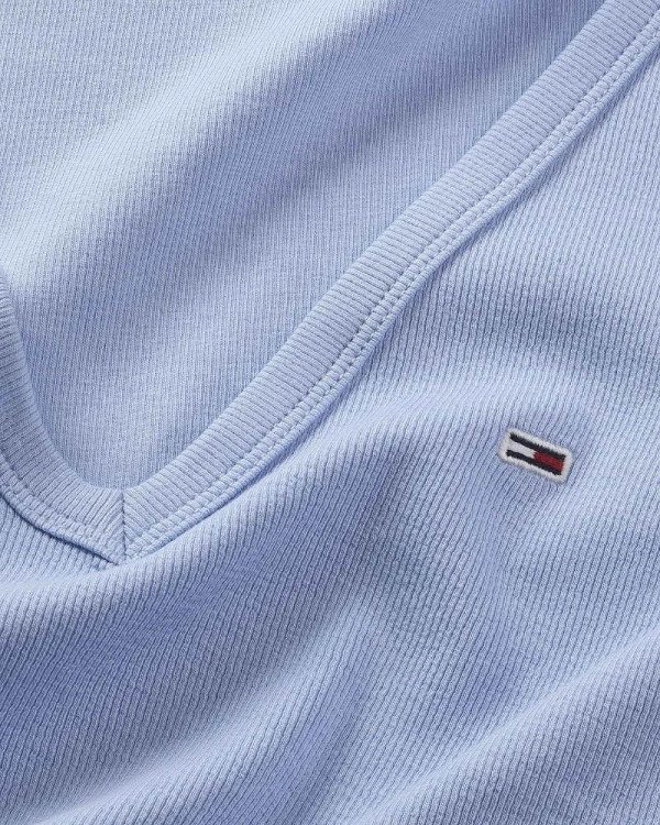 Tommy Hilfiger Tjw Slim Essential Rib V DW0DW17385 C3S Moderate Blue (Γαλάζιο)
