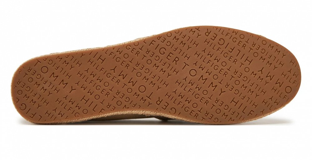 Tommy Hilfiger Γυναικείες Εσπαντρίγιες Flag Canvas Espadrille FW0FW08541 AB3 Μπεζ