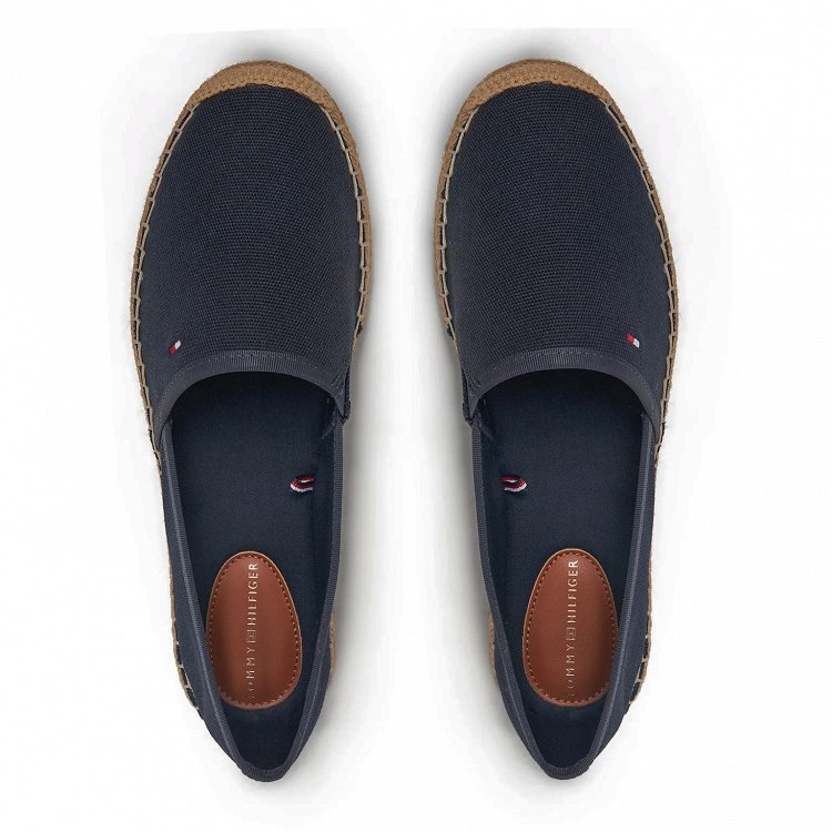 Tommy Hilfiger Γυναικείες Εσπαντρίγιες Flag Canvas Espadrille FW0FW08541 DW5 Μπλε