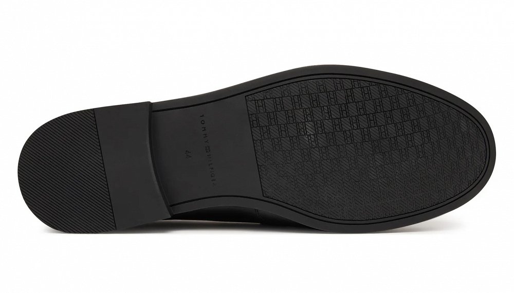 Tommy Hilfiger Ανδρικό Δερμάτινο Loafer FM0FM05891 BDS Μαύρο