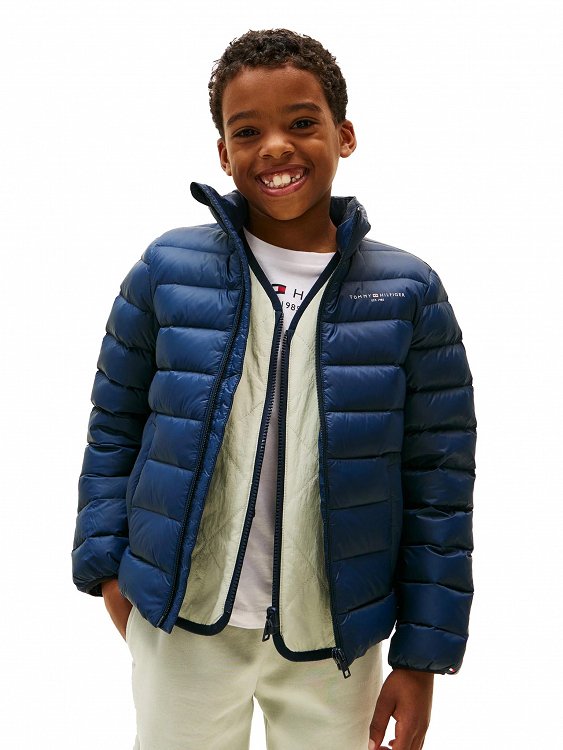 Tommy Hilfiger Παιδικό Unisex Πουπουλένιο Μπουφάν KS0KS00652 C1G Μπλε