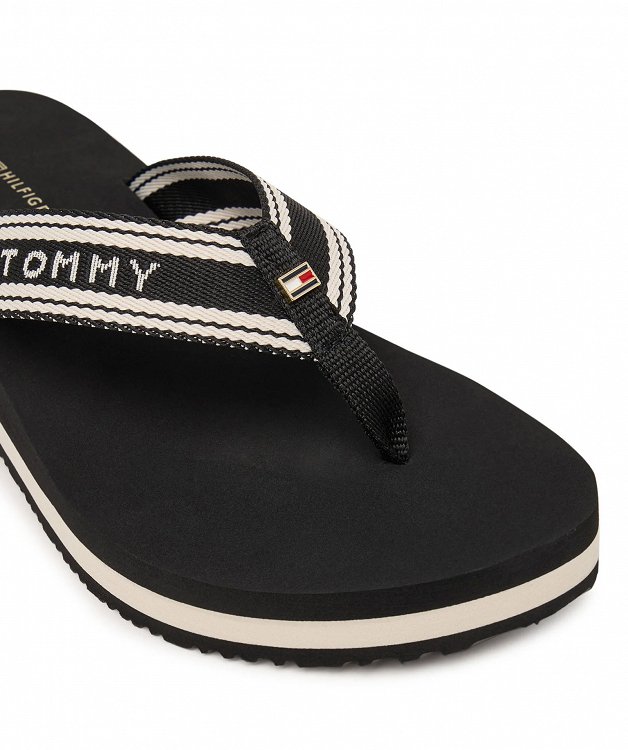 Tommy Hilfiger Γυναικείες Σαγιονάρες FW0FW09195 BDS Μαύρο