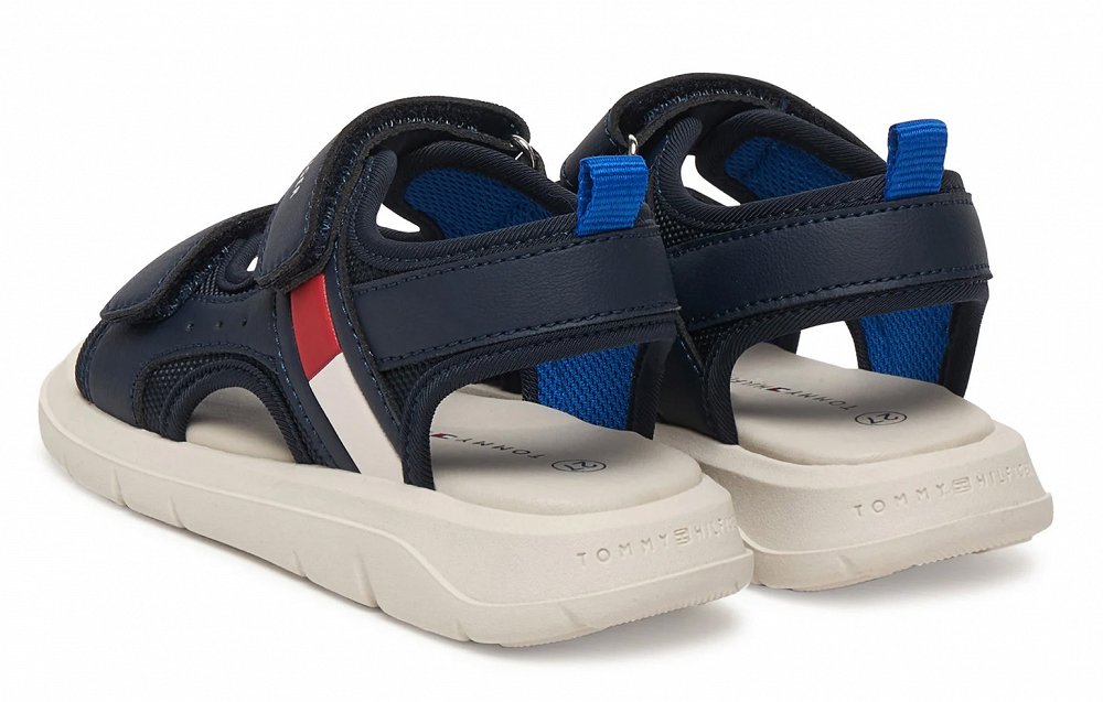 Tommy Hilfiger Kids Velcro Sandal T1B2-34386-1591 Μπλε