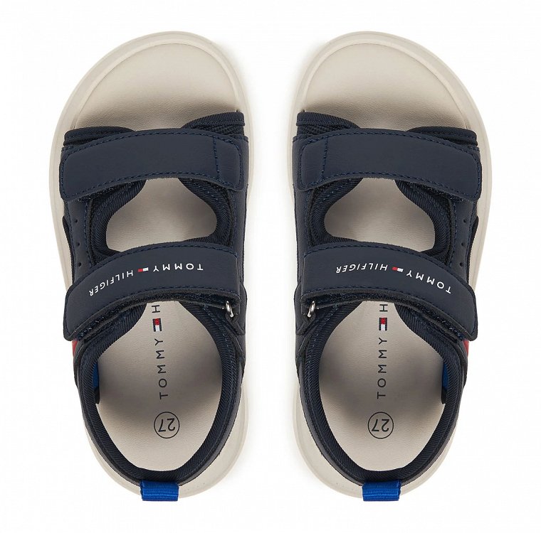 Tommy Hilfiger Kids Velcro Sandal T1B2-34386-1591 Μπλε