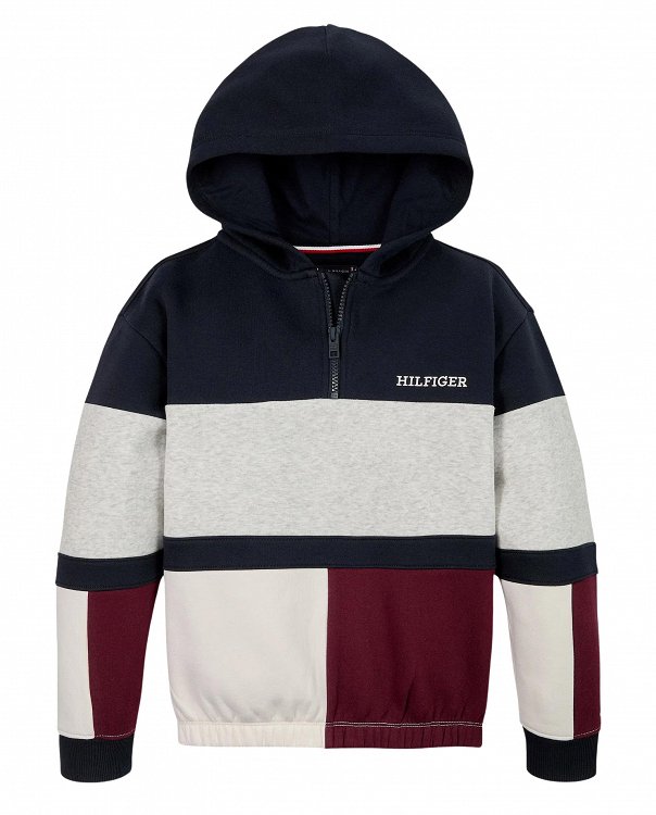Tommy Hilfiger Kids Μπλούζα Για Αγόρια Fleece Zipup Hoodie KB0KB09189 DW5