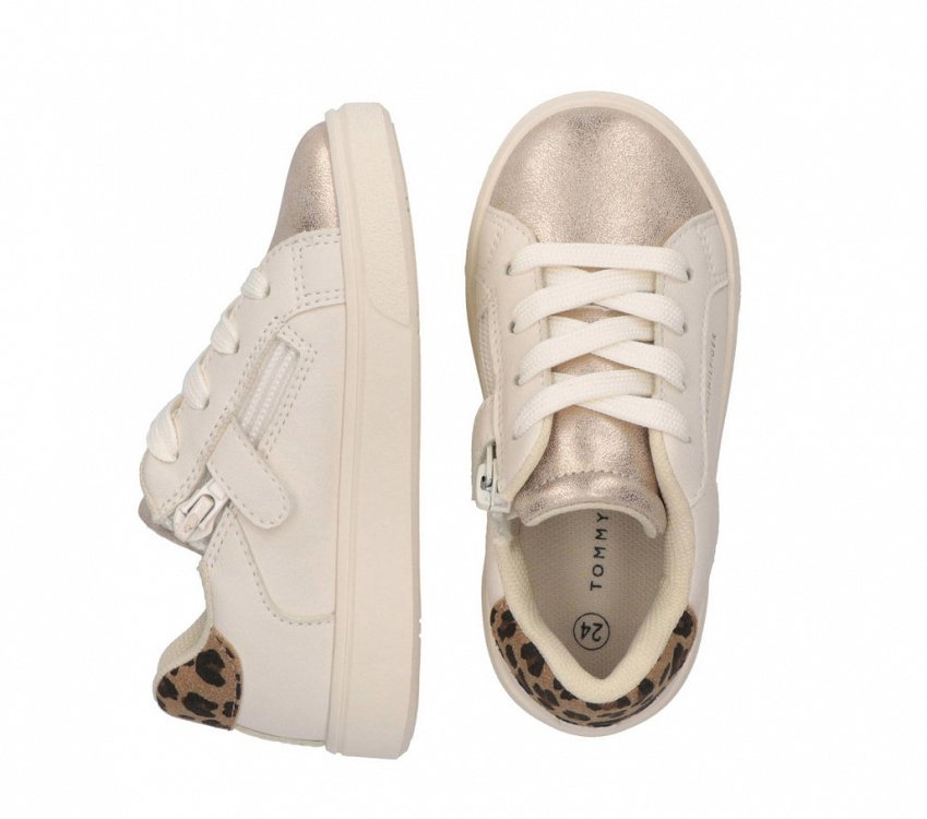 Tommy Hilfiger Παιδικό Sneaker Για Κορίτσια T1A9-35064-0826 Y628 Μπεζ