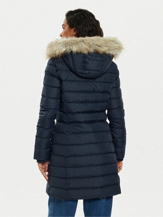 Tommy Hilfiger Essential Hooded Down Coat DW0DW18864 C1G Μπλε