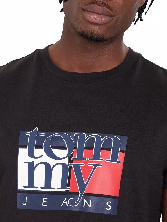 Tommy Hilfiger Ανδρικό T-Shirt DM0DM21977 BDS Μαύρο