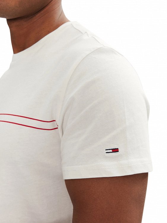 Tommy Hilfiger Ανδρικό T-Shirt Entry Graphic Tee DM0DM20779 YBL Λευκό
