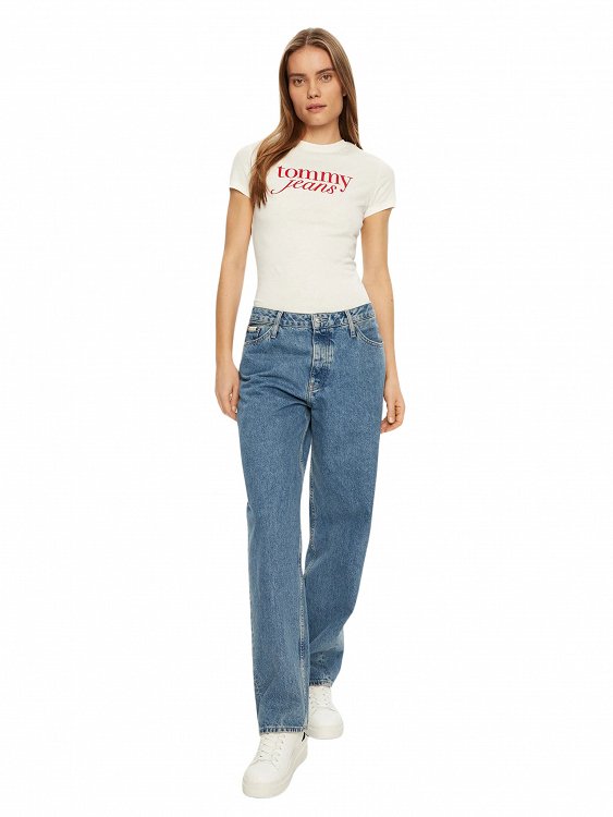 Tommy Hilfiger Γυναικείο T-Shirt DW0DW19447 YBL Λευκό