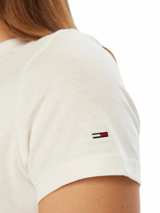 Tommy Hilfiger Γυναικείο T-Shirt DW0DW19447 YBL Λευκό