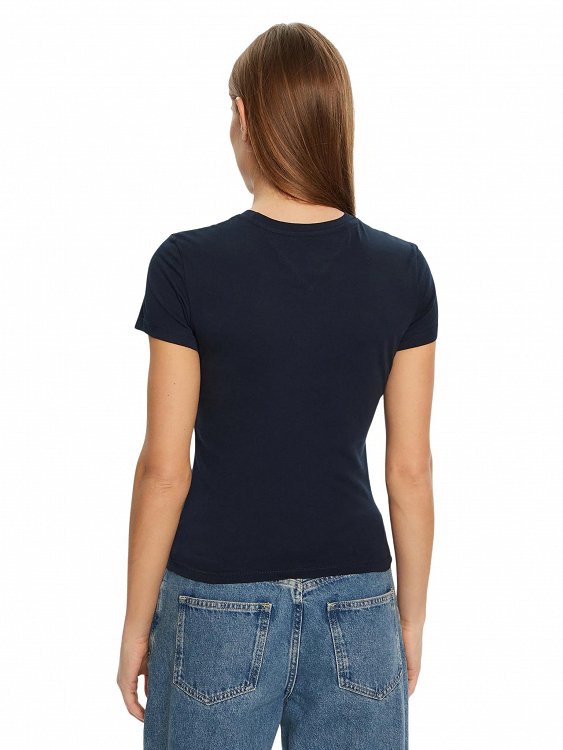 Tommy Hilfiger Γυναικείο T-Shirt DW0DW19447 C1G Μπλε