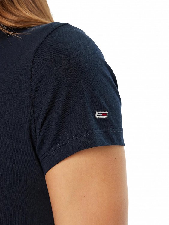 Tommy Hilfiger Γυναικείο T-Shirt DW0DW19447 C1G Μπλε