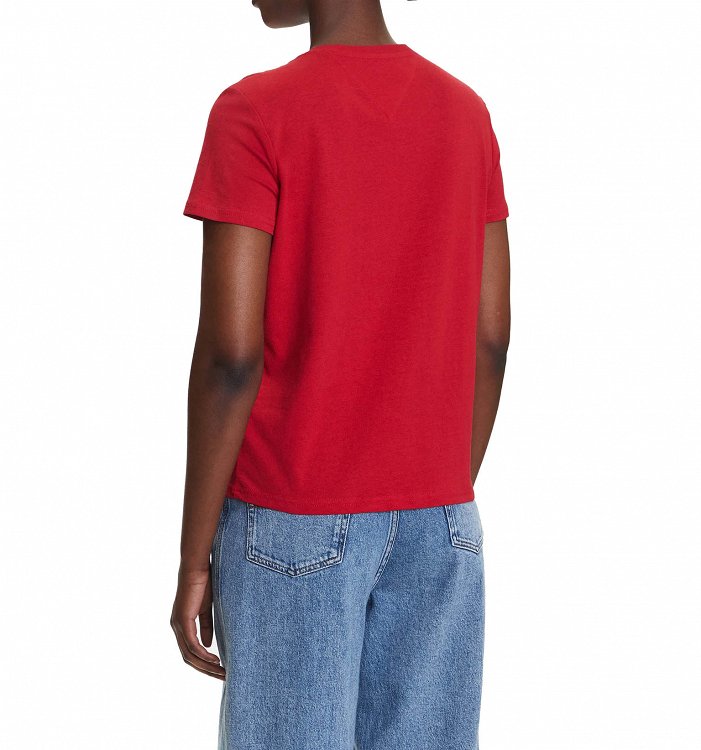 Tommy Hilfiger Γυναικείο T-Shirt DW0DW21404 XLE Κόκκινο
